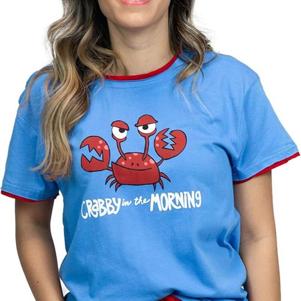 Lazy One "I'm Crabby in the Morning" Pajama Top